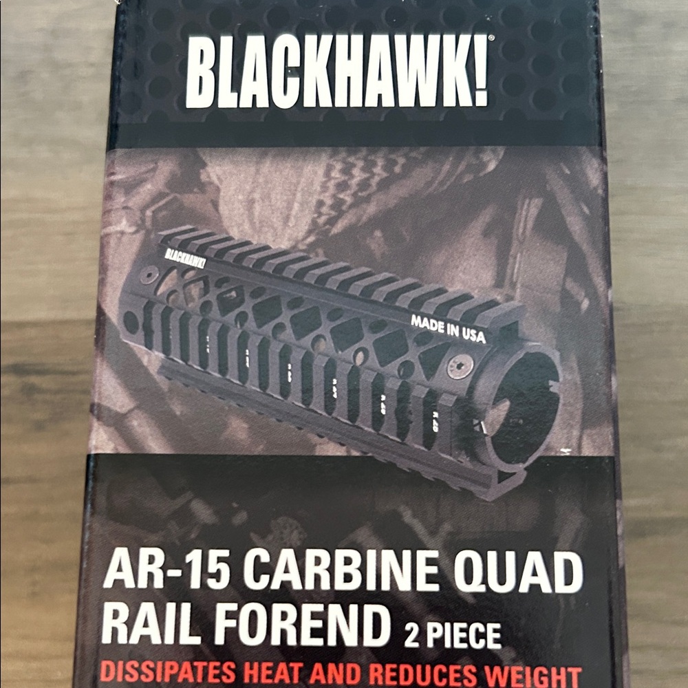 Blackhawk AR-15 Carbine Quad Rail Forend - Black